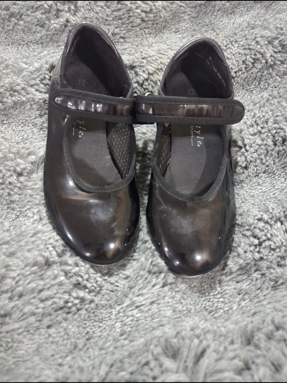 Kids Freestyle Tap Dance Shoes in Black